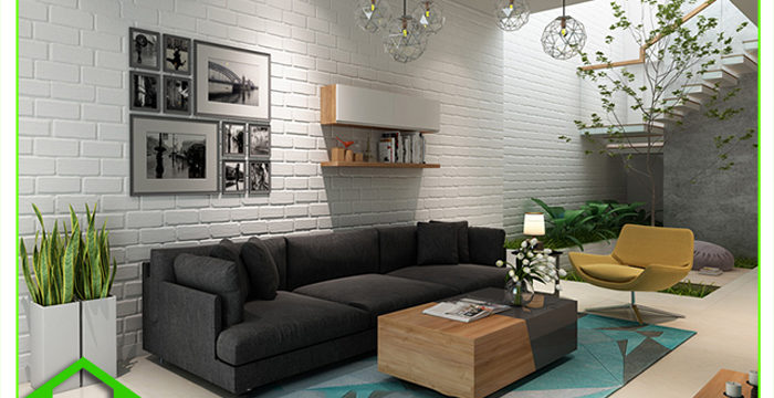 Thiết kế phòng khách nhà phố hiện đại anh Tường ( Đức Trọng, Lâm Đồng)