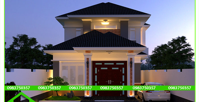 THIẾT KẾ NHÀ VƯỜN ĐẸP BẢO LỘC ( MS: BTHD 1738 )